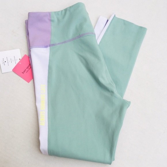 Kate Spade Color Spliced Legging Frozen Lilac NWT - Picture 4 of 13
